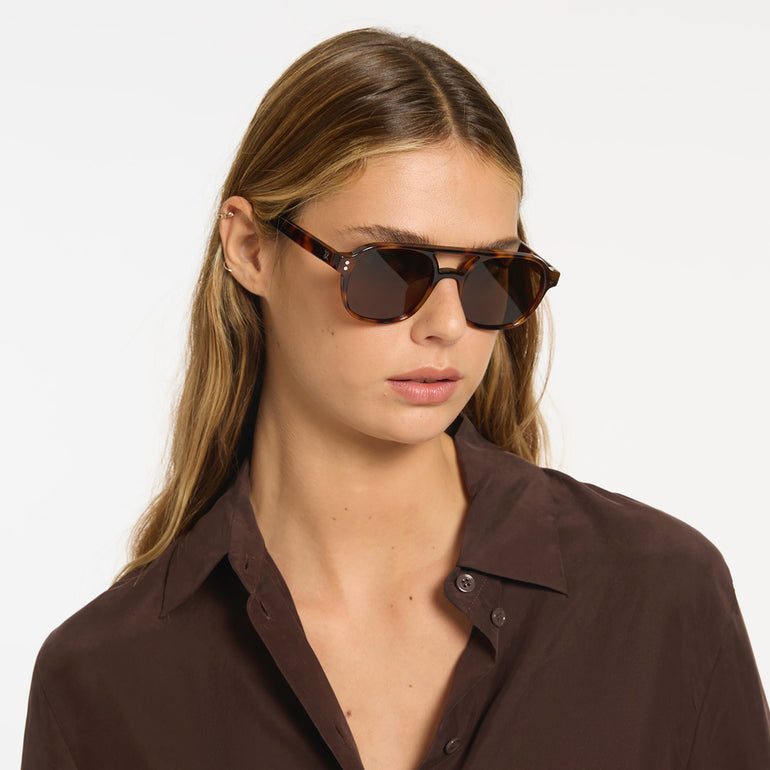 Status Anxiety Subliminal Sunglasses Brown Tort