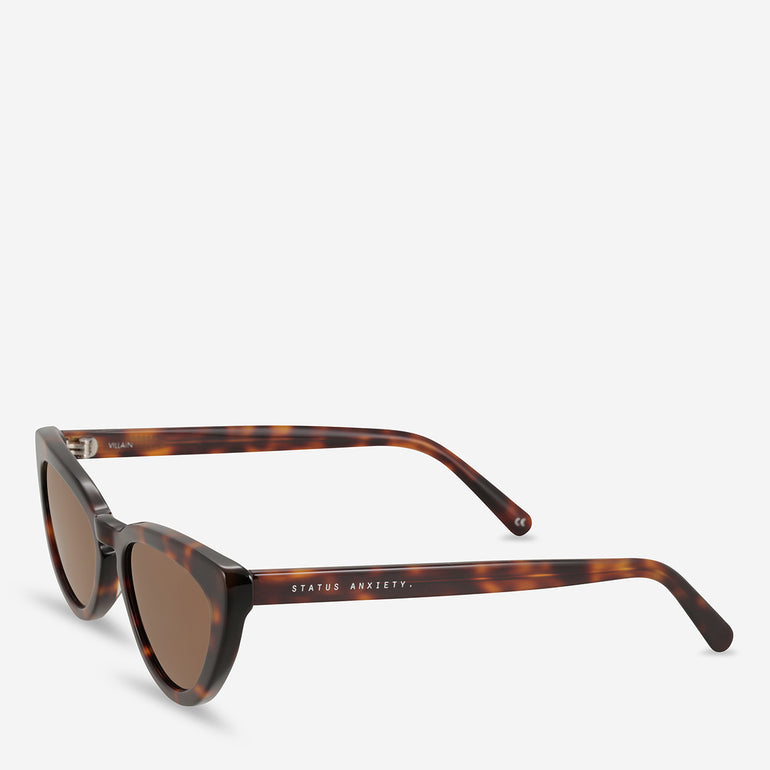 Status Anxiety Villain Sunglasses Brown Tort