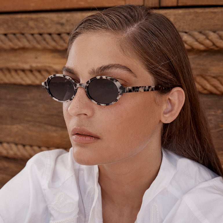 Status Anxiety Wonder Sunglasses White Tort