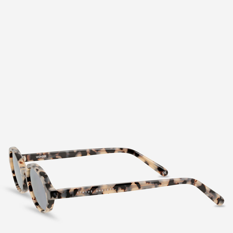 Status Anxiety Wonder Sunglasses White Tort
