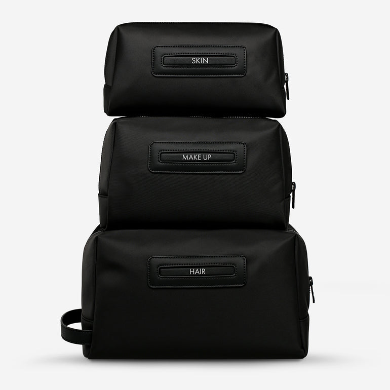 Status Anxiety Bundle Hunter Toiletries Black Recycled