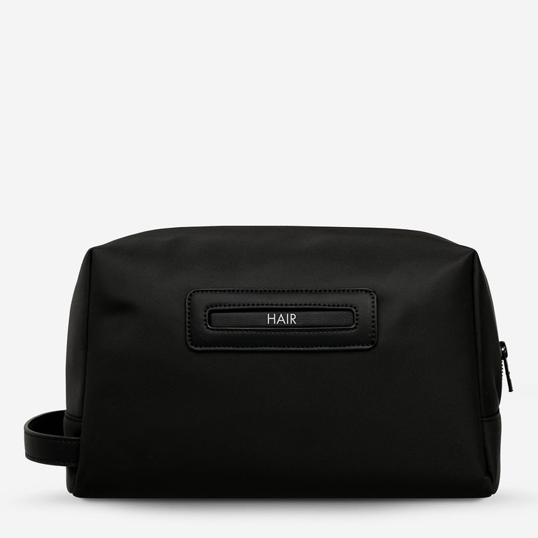 Status Anxiety Large Hunter Toiletry Bag Black Recycled