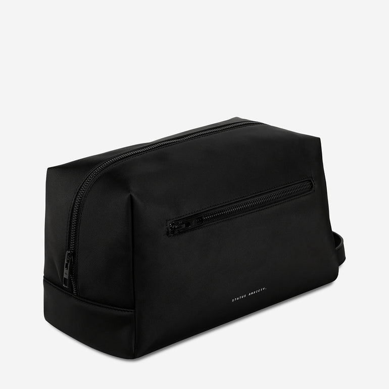Status Anxiety Large Hunter Toiletry Bag Black Recycled