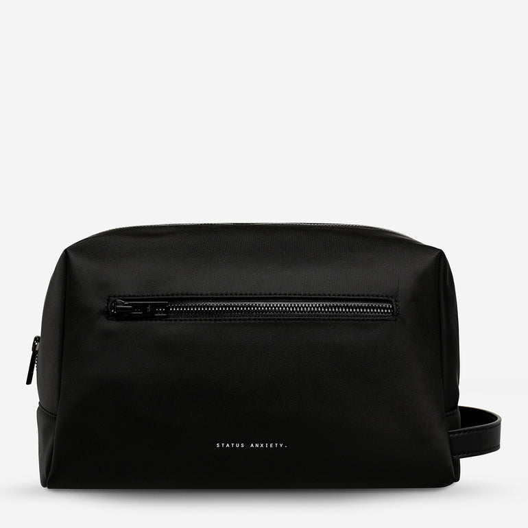 Status Anxiety Large Hunter Toiletry Bag Black Recycled