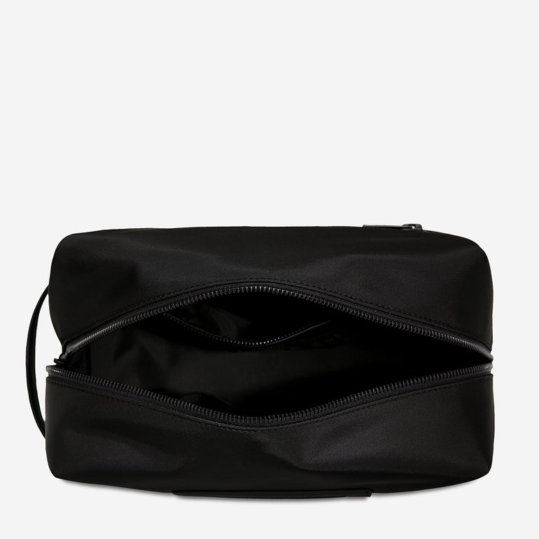 Status Anxiety Large Hunter Toiletry Bag Black Recycled