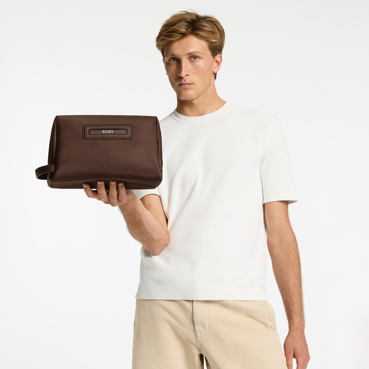 Status Anxiety Large Hunter Toiletry Bag Truffle Recycled