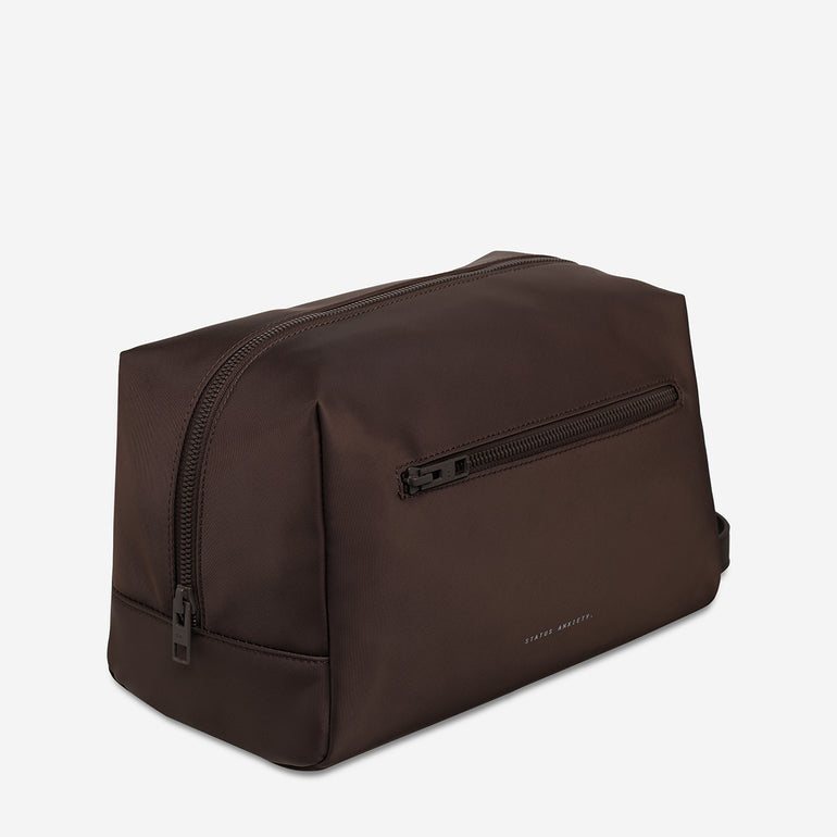 Status Anxiety Large Hunter Toiletry Bag Truffle Recycled