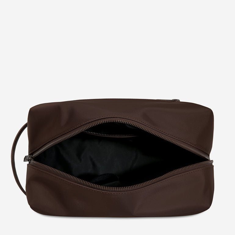Status Anxiety Large Hunter Toiletry Bag Truffle Recycled