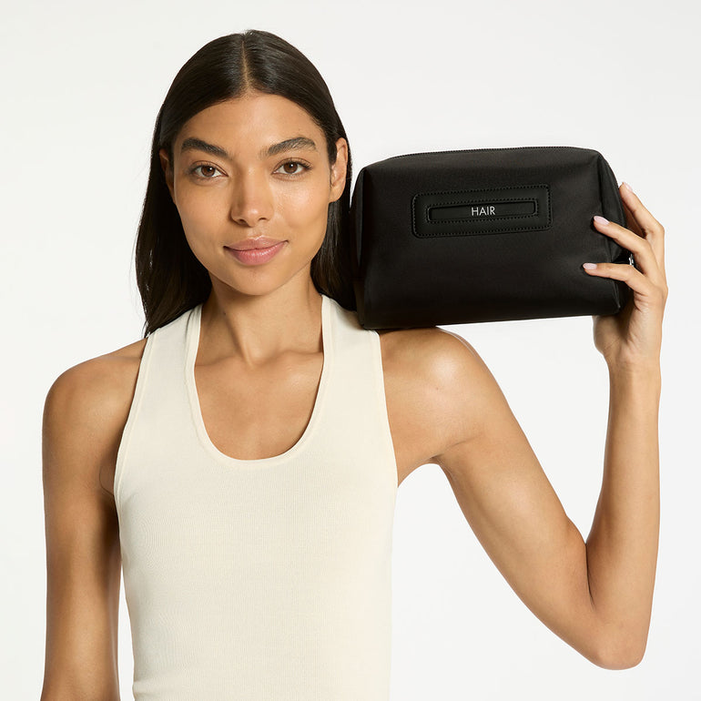 Status Anxiety Medium Hunter Toiletry Bag Black Recycled