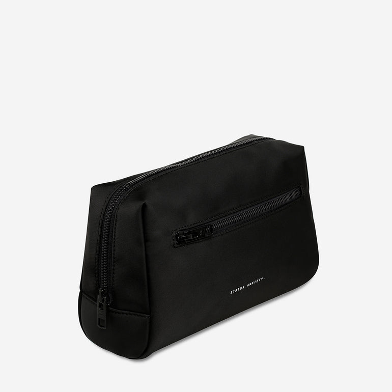 Status Anxiety Medium Hunter Toiletry Bag Black Recycled