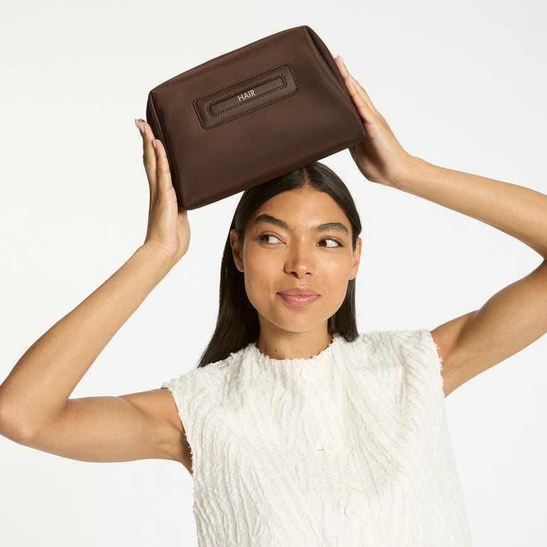 Status Anxiety Medium Hunter Toiletry Bag Truffle Recycled