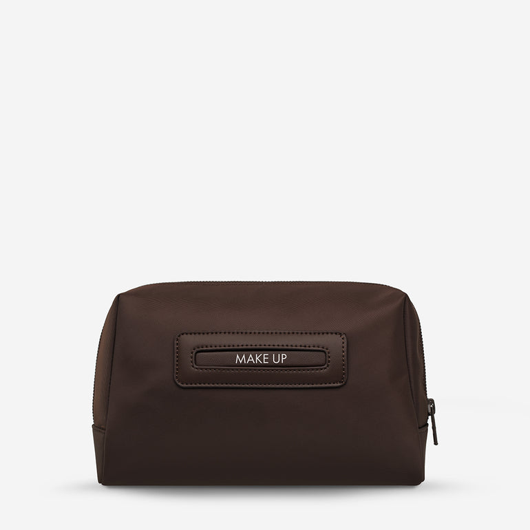 Status Anxiety Medium Hunter Toiletry Bag Truffle Recycled