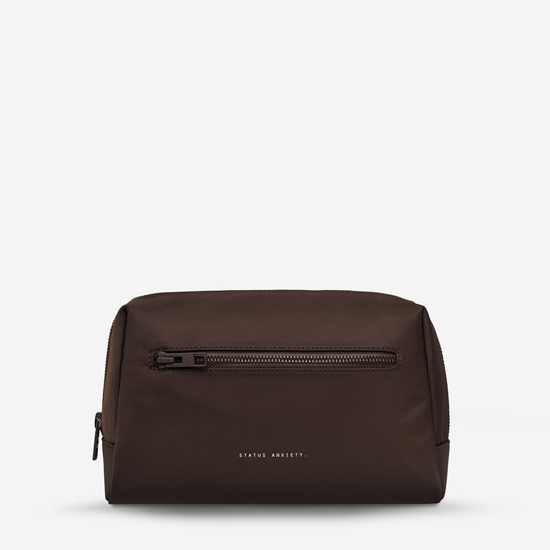 Status Anxiety Medium Hunter Toiletry Bag Truffle Recycled