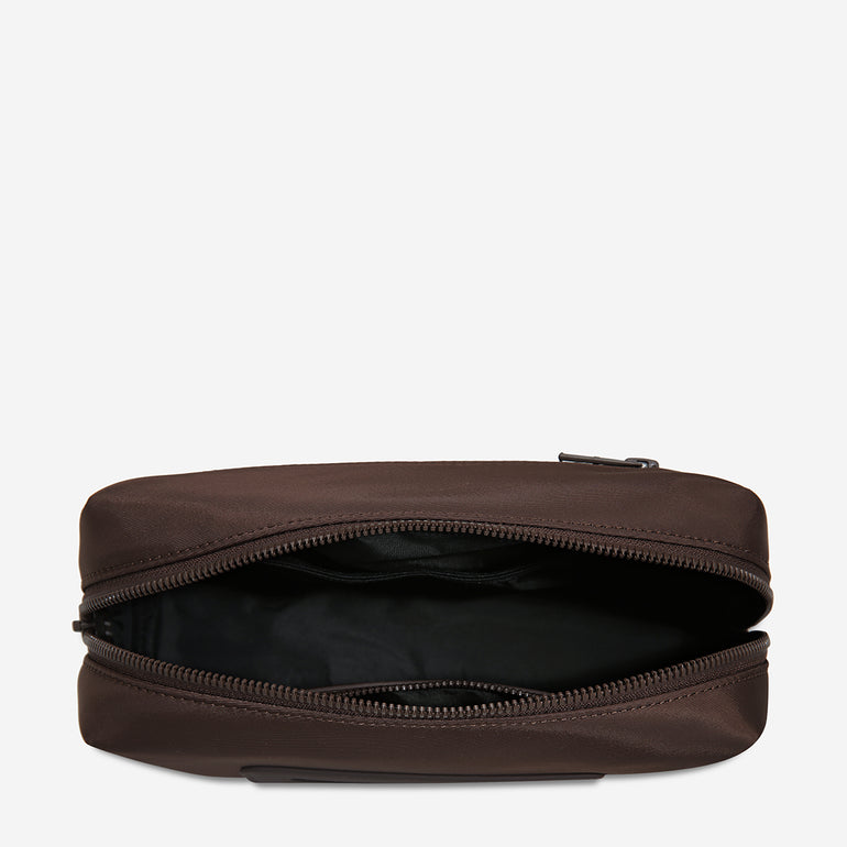 Status Anxiety Medium Hunter Toiletry Bag Truffle Recycled