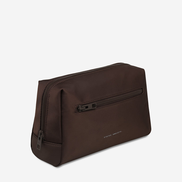 Status Anxiety Medium Hunter Toiletry Bag Truffle Recycled