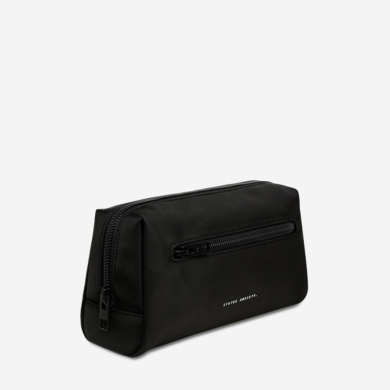 Status Anxiety Small Hunter Toiletry Bag Black Recycled