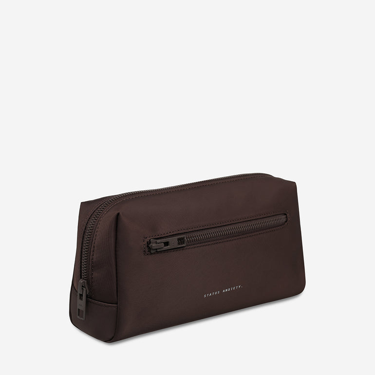 Status Anxiety Small Hunter Toiletry Bag Truffle Recycled