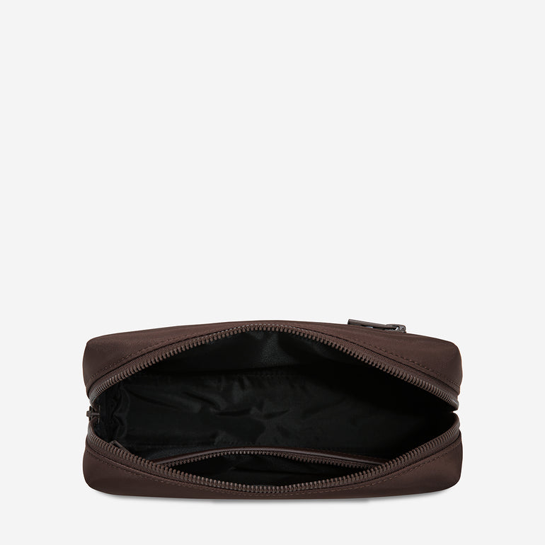 Status Anxiety Small Hunter Toiletry Bag Truffle Recycled