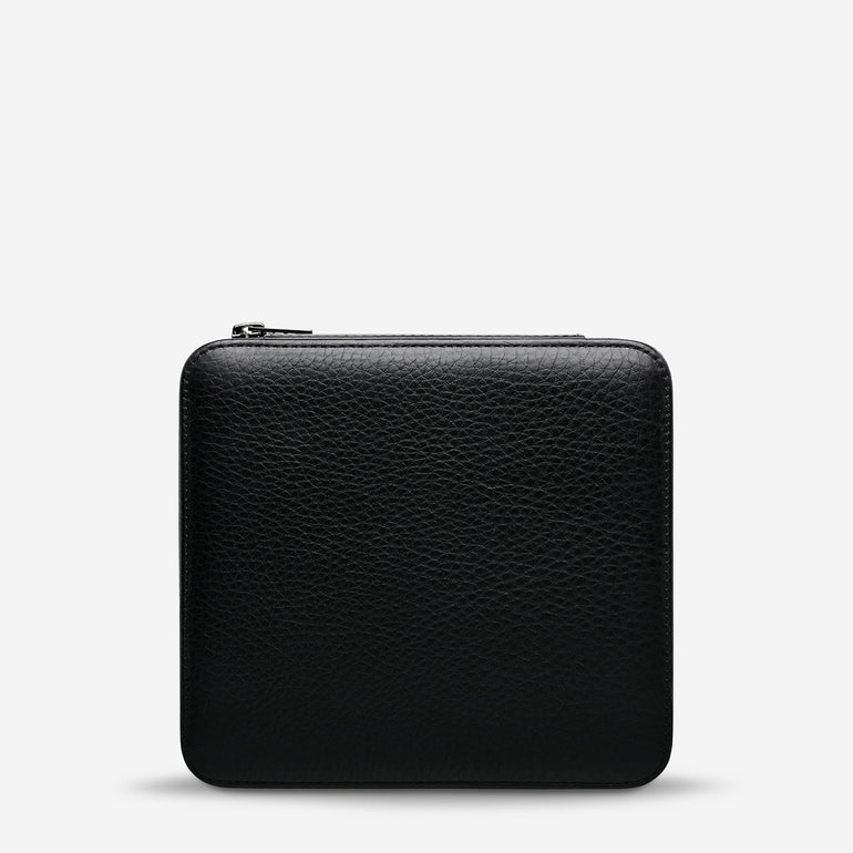 Status Anxiety Along For The Ride Leather Jewellery Case Black