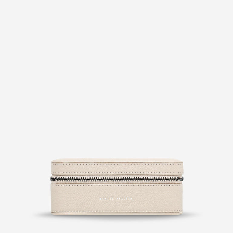 Status Anxiety Along For The Ride Leather Jewellery Case Oat