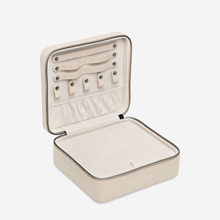 Status Anxiety Along For The Ride Leather Jewellery Case Oat