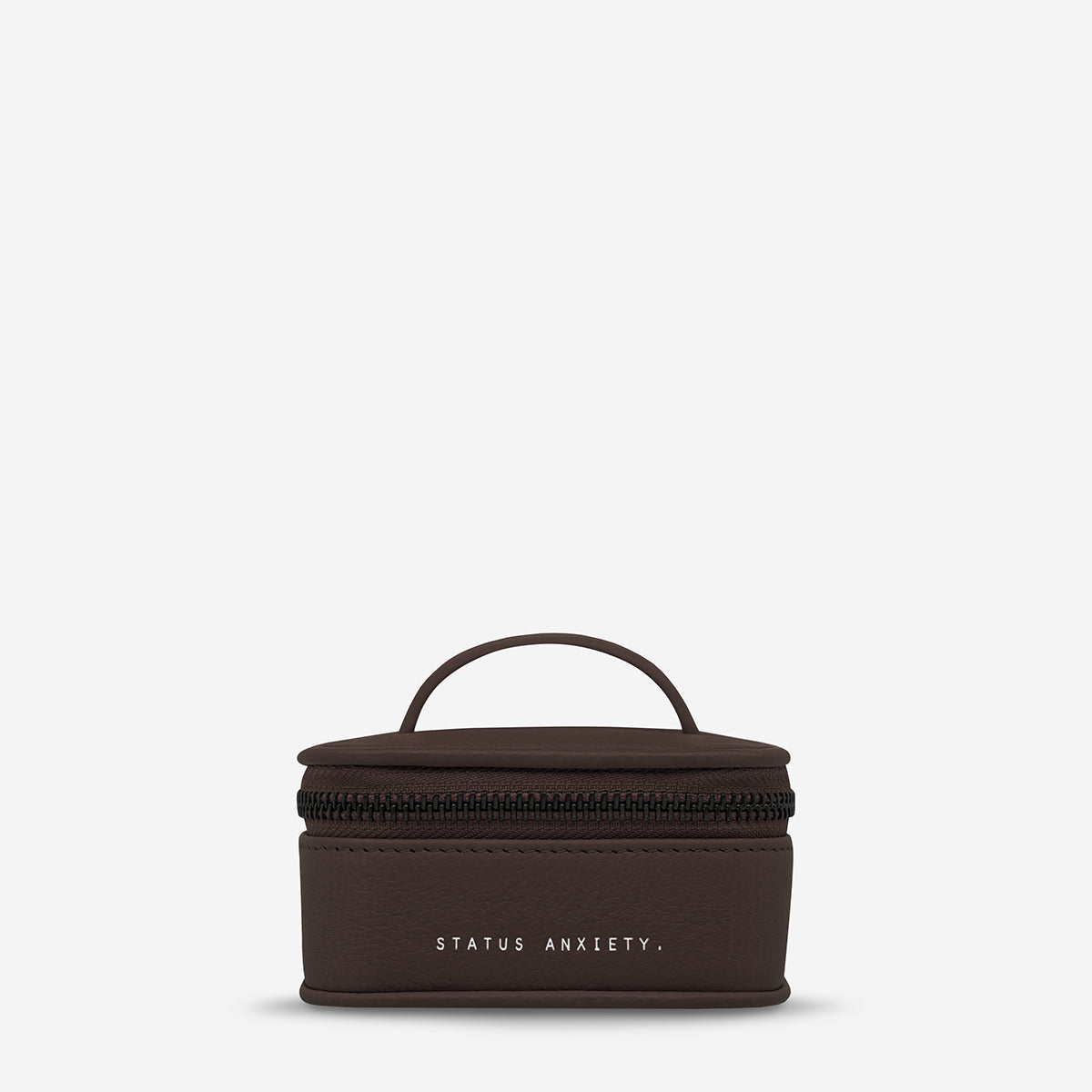 Status Anxiety Heartbreaker Leather Jewellery Case Cocoa