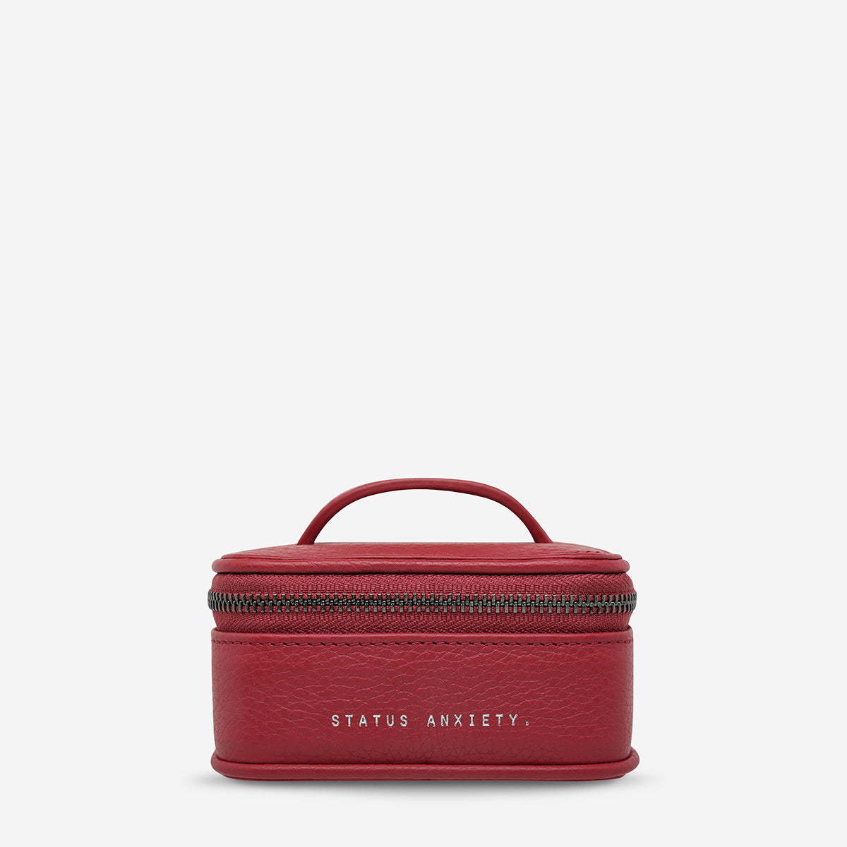 Status Anxiety Heartbreaker Leather Jewellery Case Rouge