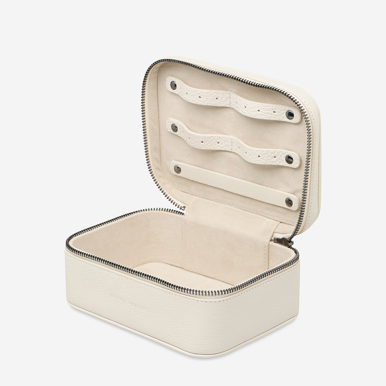 Status Anxiety Shining Armour Leather Case Chalk