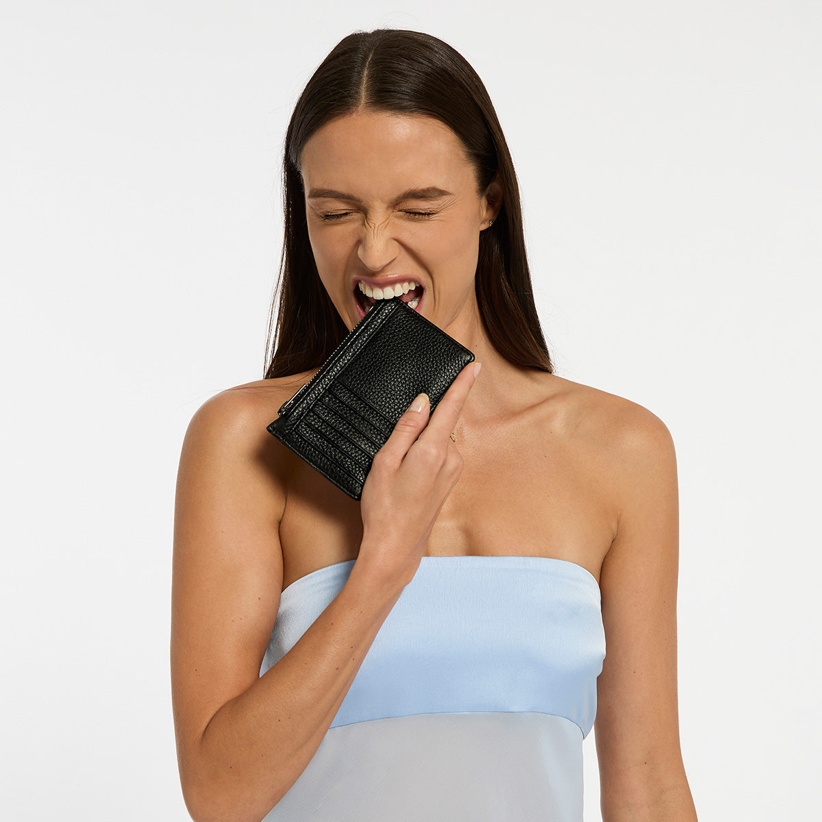 Status Anxiety Avoiding Things Women's Leather Wallet Black