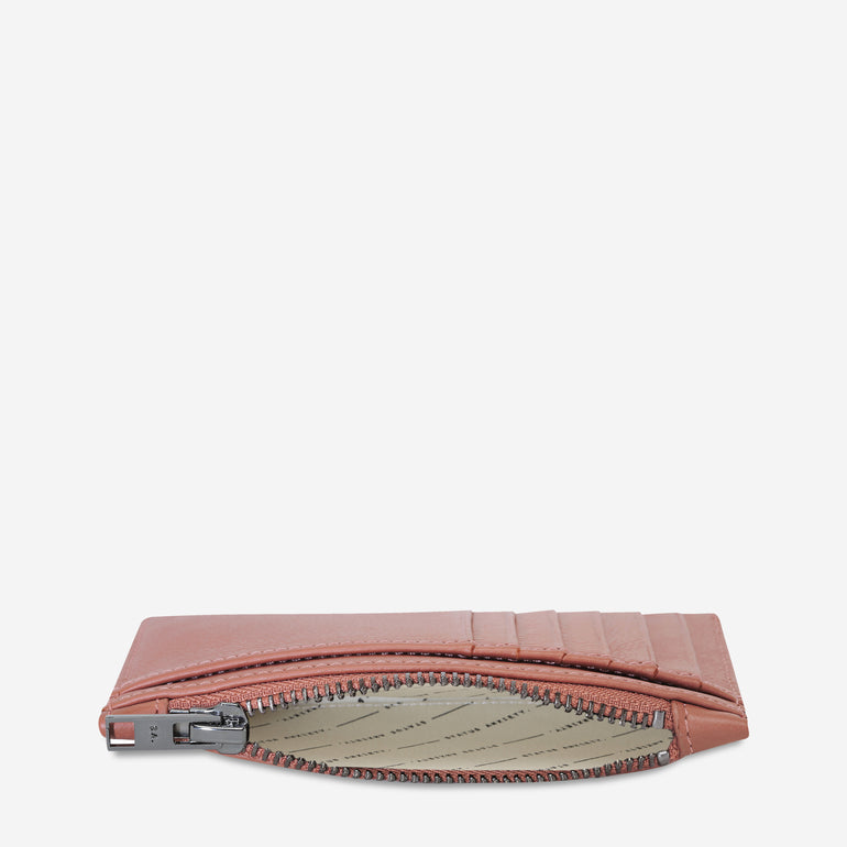 Status Anxiety Avoiding Things Women's Leather Wallet Dusty Rose