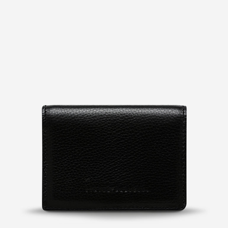 Status Anxiety Easy Does It Women's Leather Wallet Black