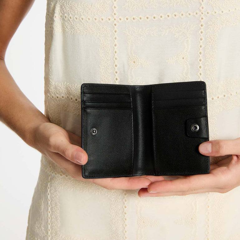 Status Anxiety Easy Does It Women's Leather Wallet Black Nappa
