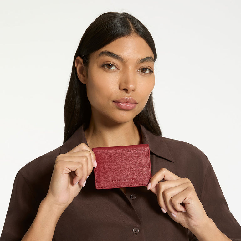 Status Anxiety Easy Does It Women's Leather Wallet Black