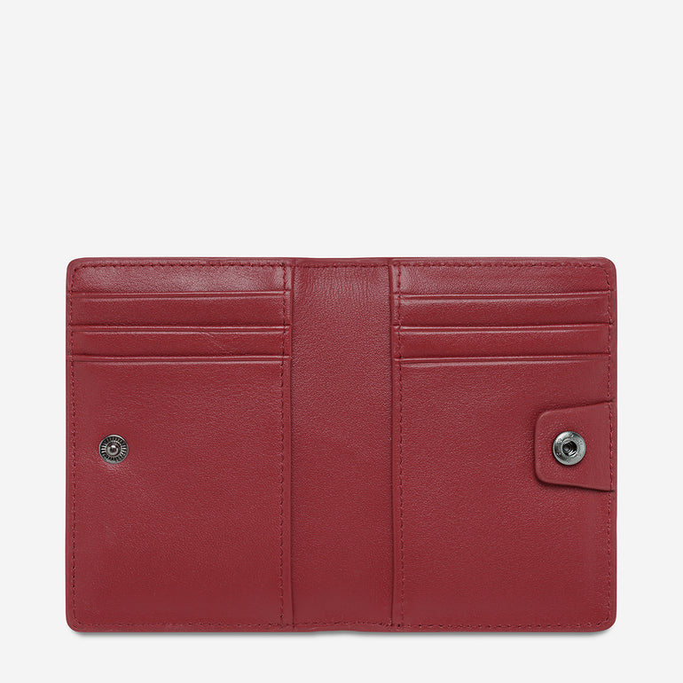 Status Anxiety Easy Does It Women's Leather Wallet Rouge Nappa