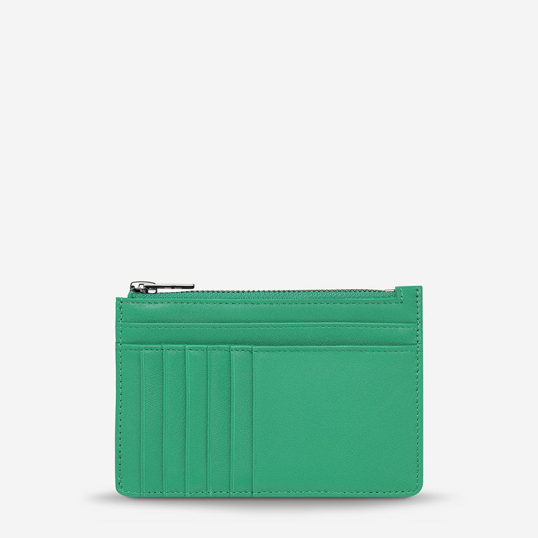Status Anxiety Gone Again Leather Wallet Emerald Nappa