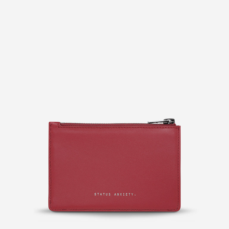 Status Anxiety Gone Again Leather Wallet Rouge Nappa