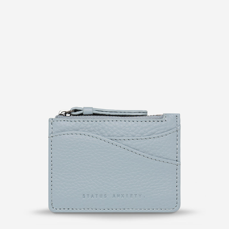 Status Anxiety Hearts Still Beating Leather Wallet Powder Blue