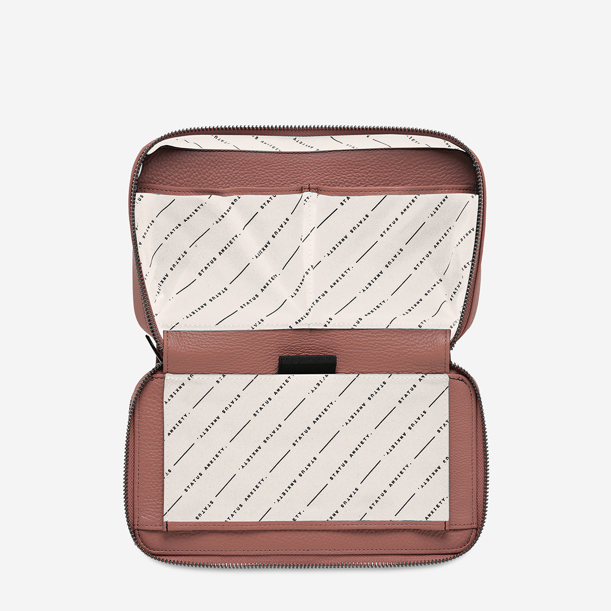 Status Anxiety Home Soon Leather Tech Case Dusty Rose  Edit alt text