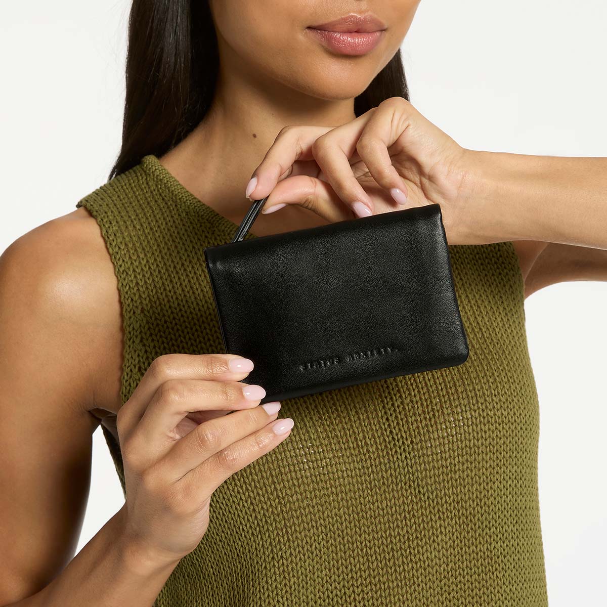 Status Anxiety Is Now Better Women's Leather Wallet Black Nappa