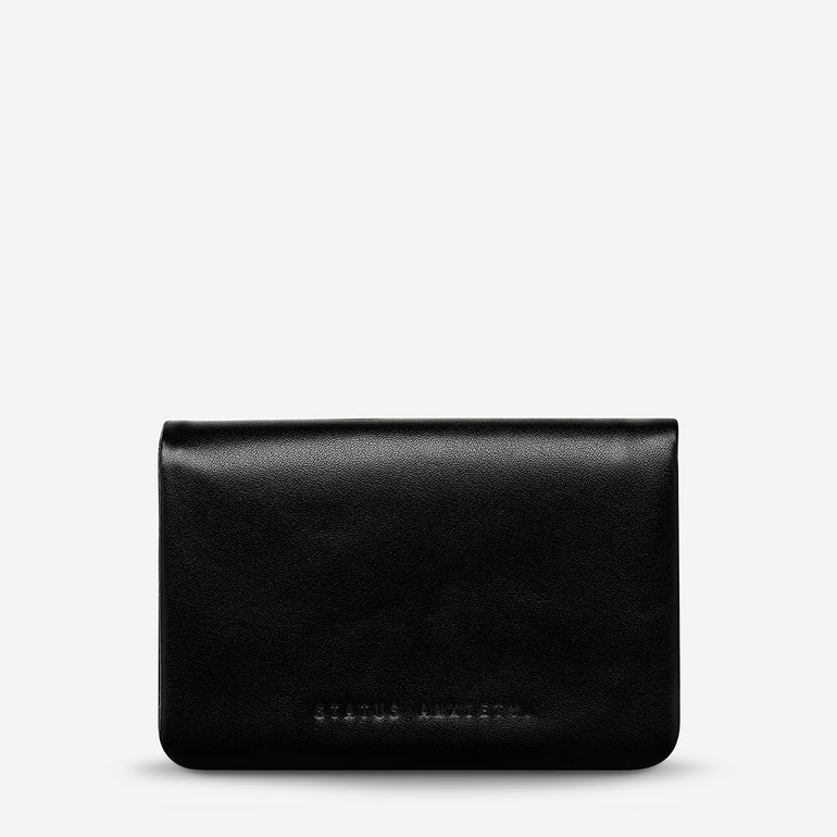 Status Anxiety Is Now Better Women's Leather Wallet Black Nappa