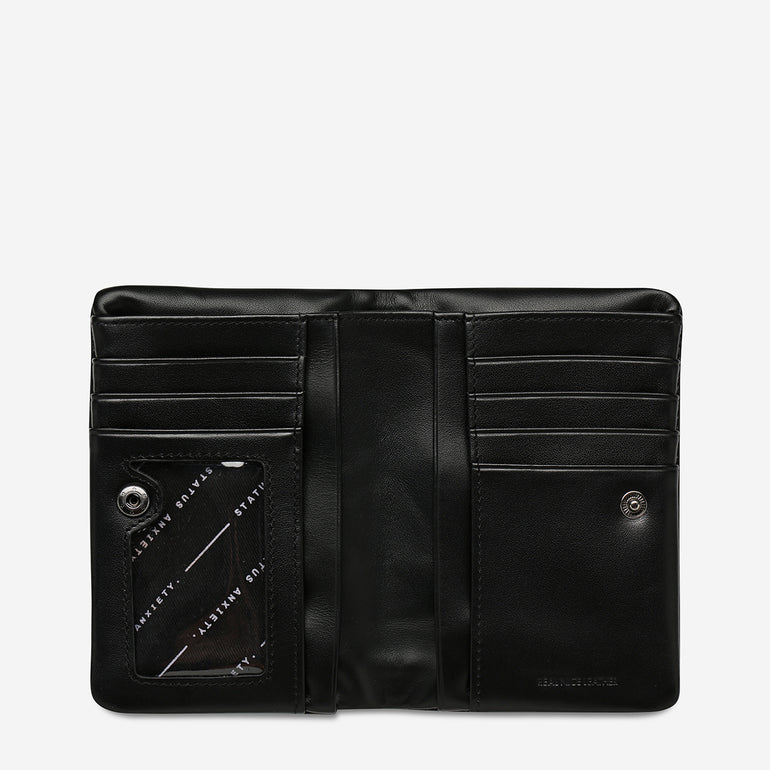 Status Anxiety Is Now Better Women's Leather Wallet Black Nappa