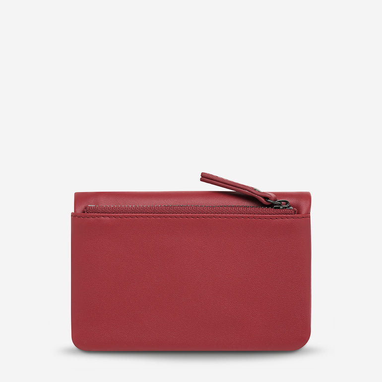 Status Anxiety Is Now Better Women's Leather Wallet Rouge Nappa
