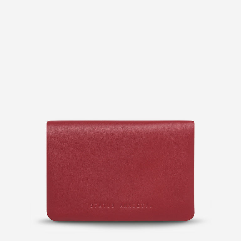 Status Anxiety Is Now Better Women's Leather Wallet Rouge Nappa