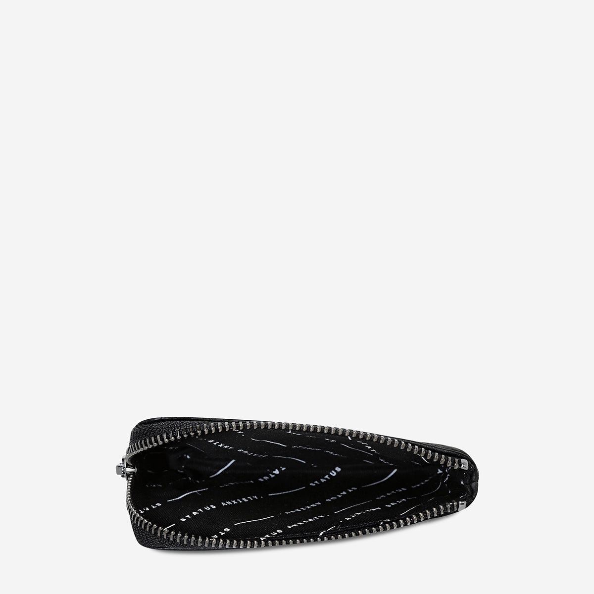 Status Anxiety Left Behind Women's Leather Pouch Black