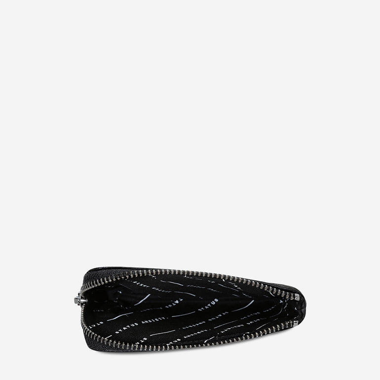 Status Anxiety Left Behind Women's Leather Pouch Black