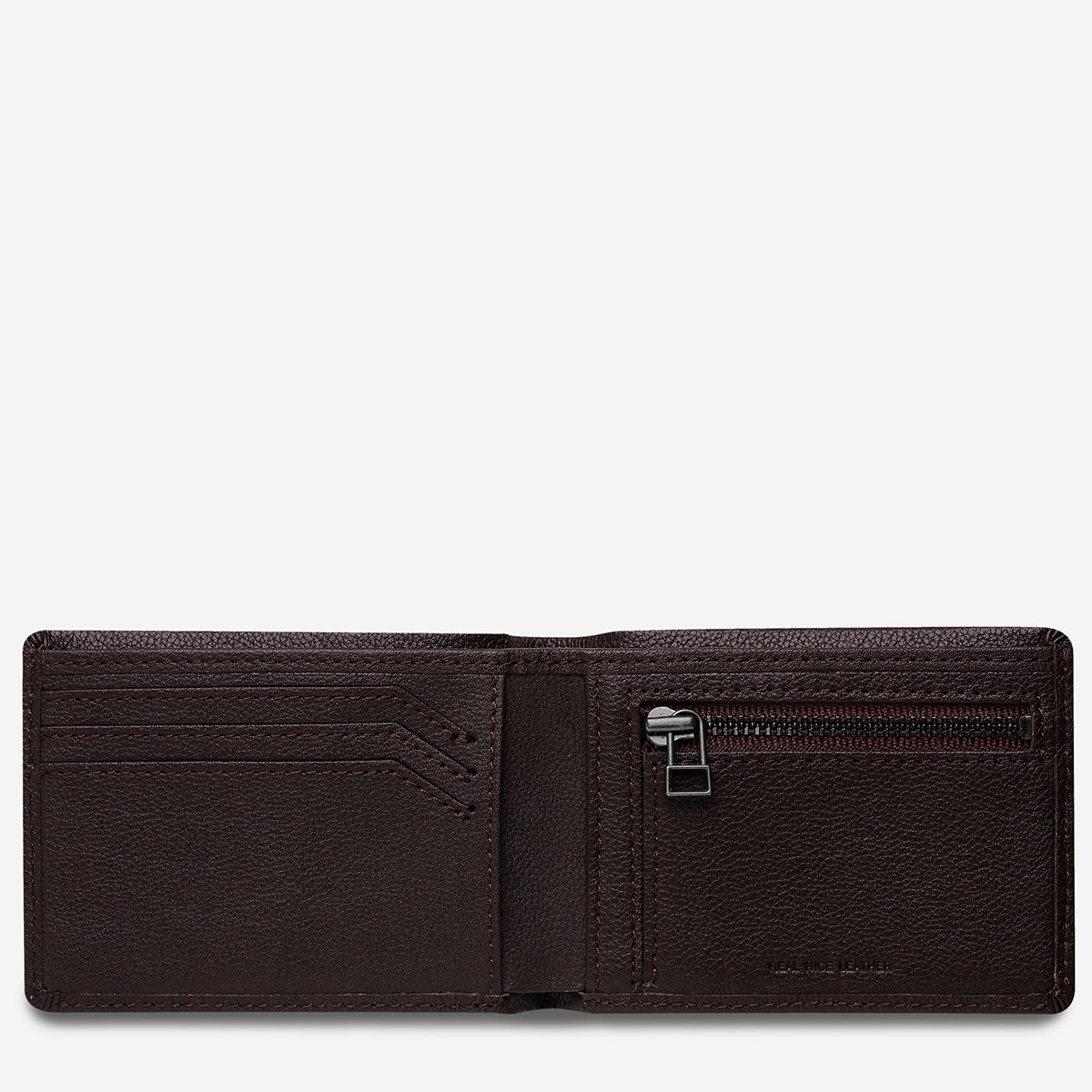 Status Anxiety Otis Men's Leather Wallet Chocolate