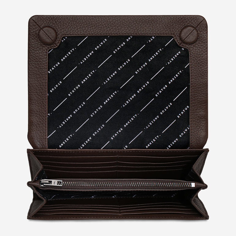 Status Anxiety Remnant Women's Leather Wallet Cocoa