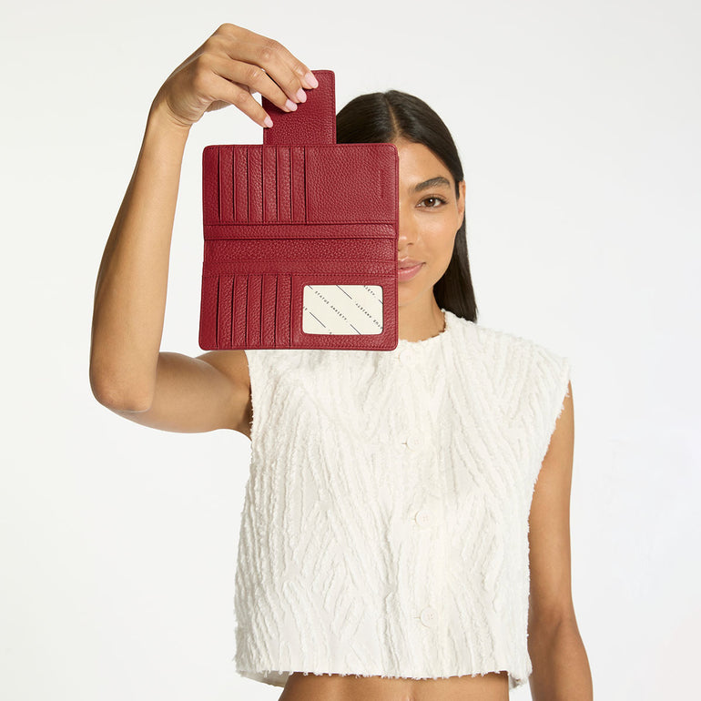 Status Anxiety Ruins Women's Leather Wallet Rouge