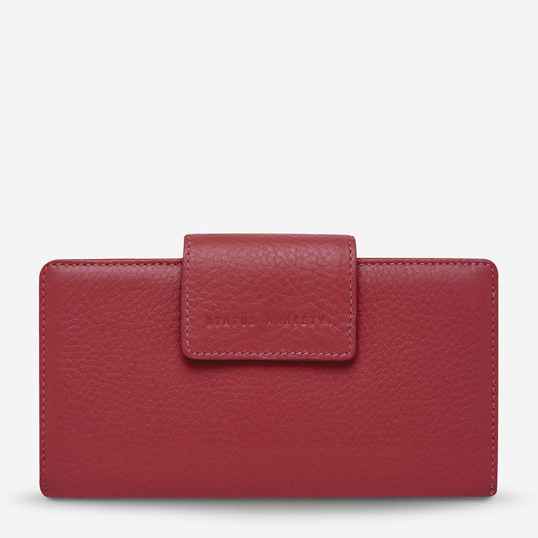 Status Anxiety Ruins Women's Leather Wallet Rouge