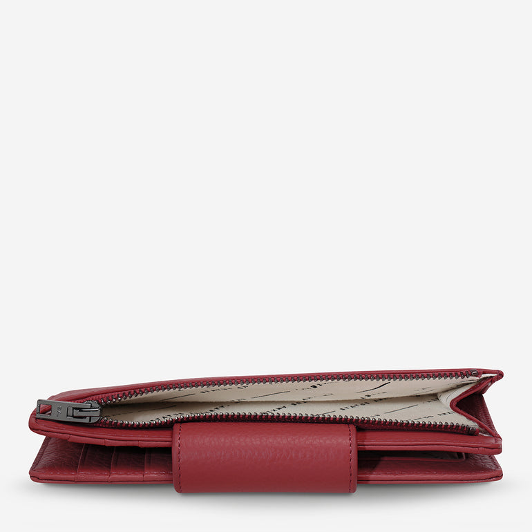 Status Anxiety Ruins Women's Leather Wallet Rouge